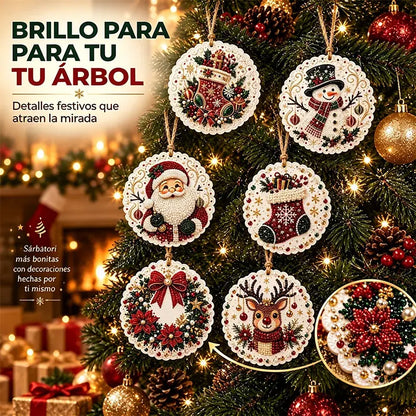 🎄✨ Kit 6 Adornos Navideños de Madera DIY – Para Pintar y Personalizar | Manualidades Navideñas en Familia 🖌️