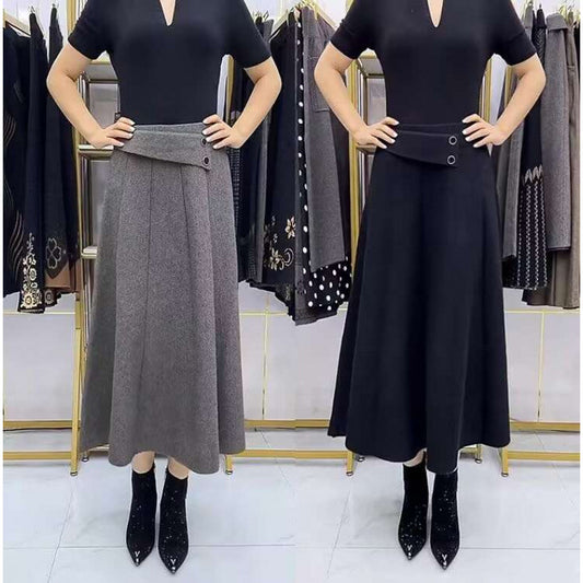👗【Nuevos productos de gran venta】🎀【S-4XL】Falda de lana para otoño e invierno