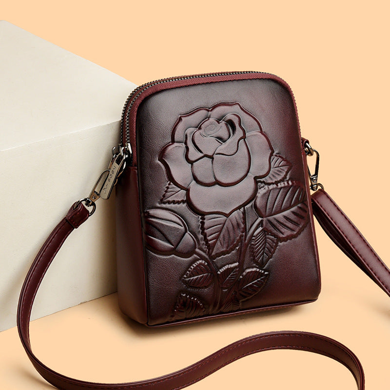 👜Nová dvojvrstvová mäkká kožená crossbody/kabelka cez rameno