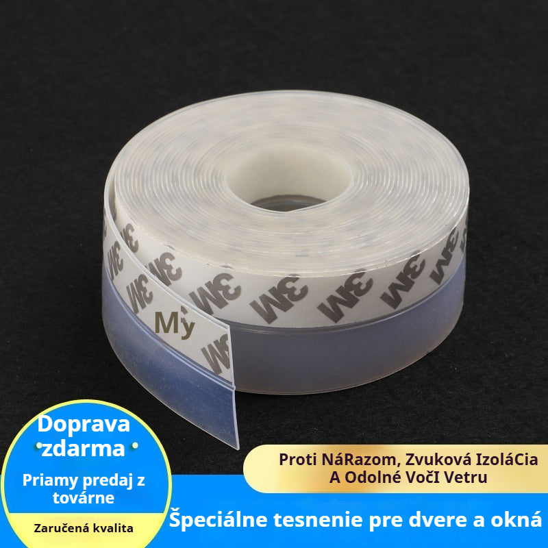 【Akcia: 2+2 ZADARMO】🚪 PVC tesnenie na spodok dverí – Ochrana proti prievanu a prachu