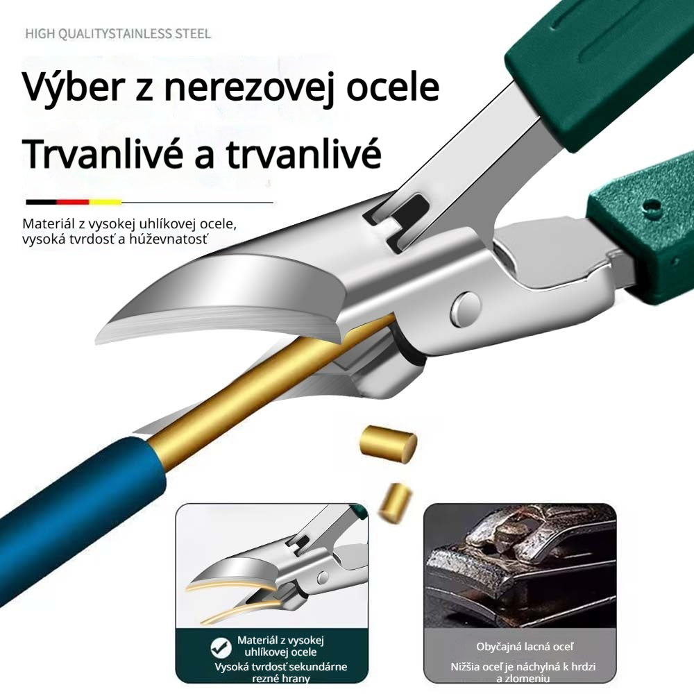 🔥 【Model 2026】🔥 Klieštiky na nechty s 25° šikmým ostrím a ochranou proti odletovaniu (sada 3 ks)