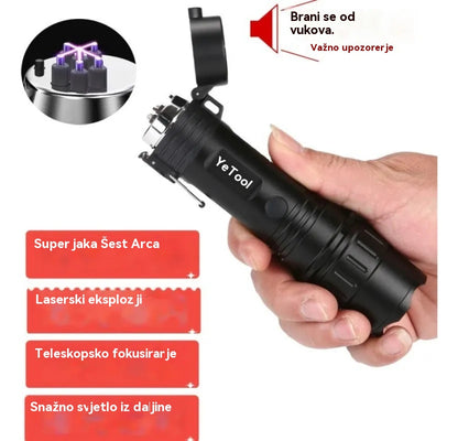 🎁🎁Dvije u jednoj luč za samoodbranu s električnim lukom