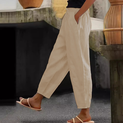 😍Posljednji dan promocije - 50% popusta💕【S-5XL】Ženske ležerne pamučne i lanene hlače