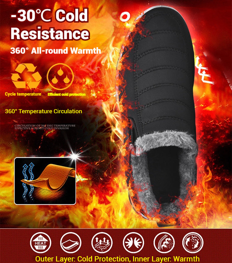🔥【Špeciálna 50% zľava】【35-48】Unisex zimné čižmy s plyšovou podšívkou - teplé, pohodlné a protišmykové do chladného počasia.