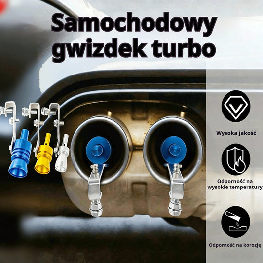 【Kup 1, otrzymaj 1 gratis】【Tylko 44,5 zł za sztukę】Gwizdek wydechu z dźwiękiem turbo – trwały metal, efektowny wygląd