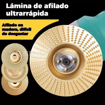⚙️🧰【3 piezas】 Disco multifuncional para dar forma a la lijadora angular para madera