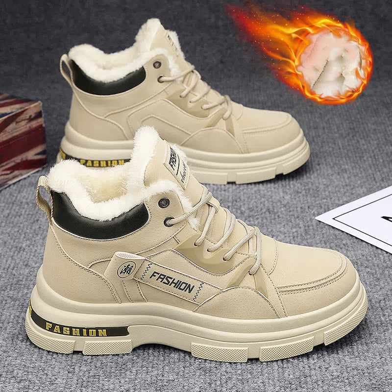 🔥🔥👞【39-44】Nuevas botas Martin de invierno para hombre, forradas con forro polar grueso, cálidas, modelo 2025