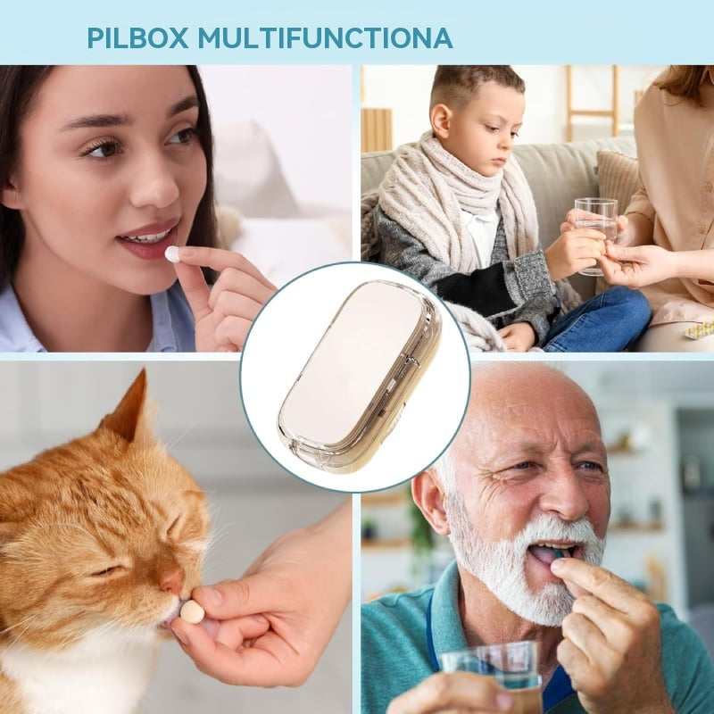 💊🧰 Prenosná, uzavretá, vlhkuvzdorná multifunkčná krabička na lieky