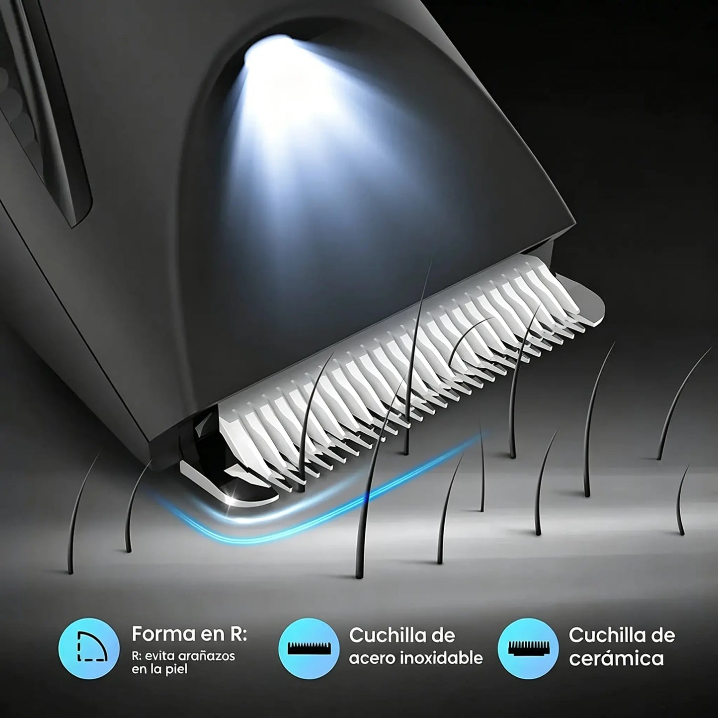 🔥Precio más bajo por tiempo limitado🔥 Dispositivo de depilación para axilas y zona púbica, maquinilla de afeitar para hombres y mujeres, dispositivo eléctrico de depilación