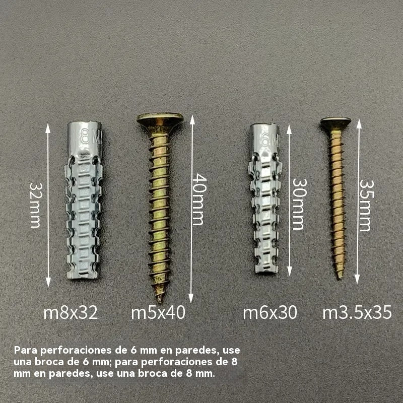 【100juegos】🔩 Anclaje metálico dentado súper resistente para fijaciones firmes en cualquier pared