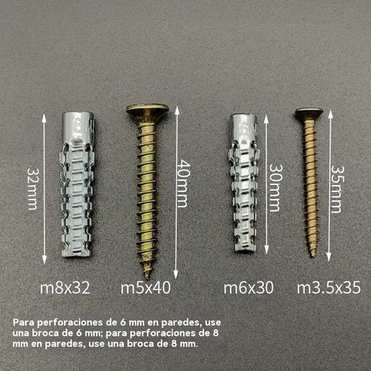 【100juegos】🔩 Anclaje metálico dentado súper resistente para fijaciones firmes en cualquier pared