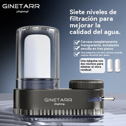🚰💧Purificador de agua del grifo (con adaptador): fácil de instalar, elimina eficazmente el cloro y las impurezas, lo que le permite disfrutar de agua potable más limpia🏠📦