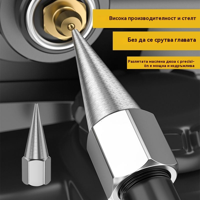 🧰💥🔥Комплект двуръкохваткови пистолети за грес, пистолет за грес с иглен накрайник и пистолет за грес с плосък накрайник M6/M8/M10 мм