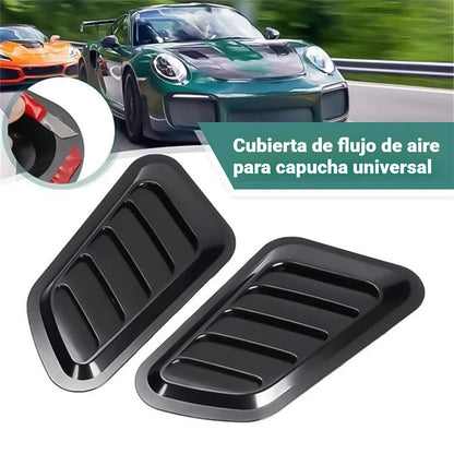 【2 pares 26 euro】Modificación del coche: rejillas de ventilación falsas, embellecedor del capó de fibra de carbono