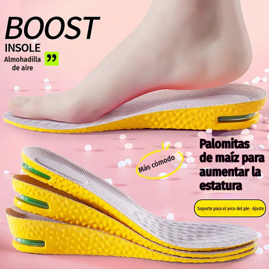 💥【Compra uno y llévate otro gratis】2 pares por 28 euros 👟Plantillas cómodas con cojín de aire y efecto de aumento de estatura 📈