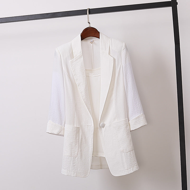 ✨【M-4XL】✨【40-110 kg】Dámske sako na bežné nosenie z bavlny a ľanu, voľné, ležérne a módne