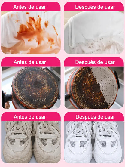 🎁【Nueva fórmula japonesa】Quitamanchas universal para ropa blanca y manchas difíciles
