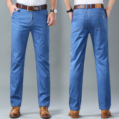 🔥 【60–110 KG】👖👖 Pánske rifle, jednoduché, casual, univerzálne, vo veľkých veľkostiach