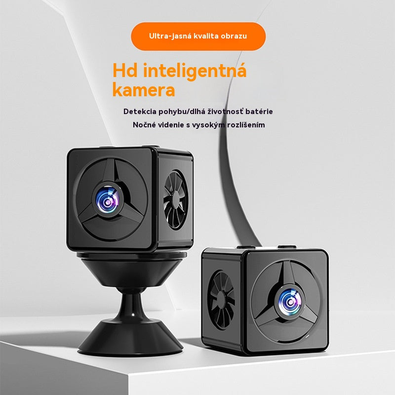 🏠📹🕵️Malá štvorcová kamera, inteligentná kamera s vysokým rozlíšením, bezdrôtové diaľkové monitorovanie domácnosti cez WiFi
