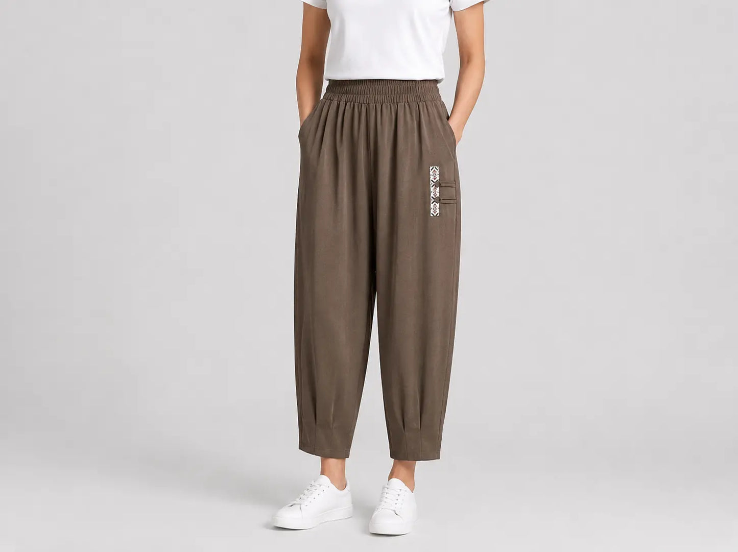 🔥✨【M-4XL】👖Nuevos pantalones de verano finos de algodón y lino de nueve lados