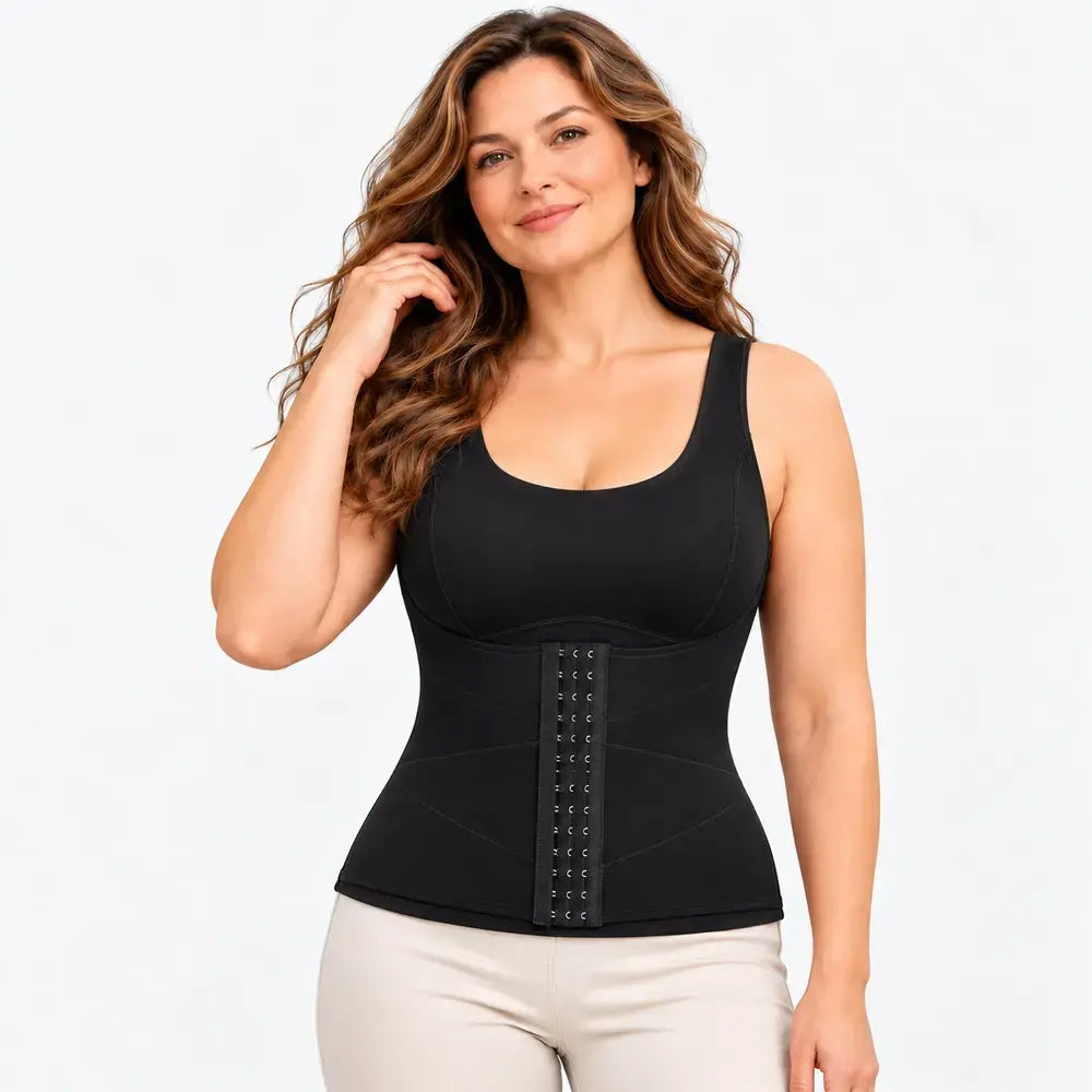🎽🔥【1 kus, XL–5XL, 4 farby】Nemecká hrejivá fleecová vesta – modeluje brucho a pás, ako druhá koža.