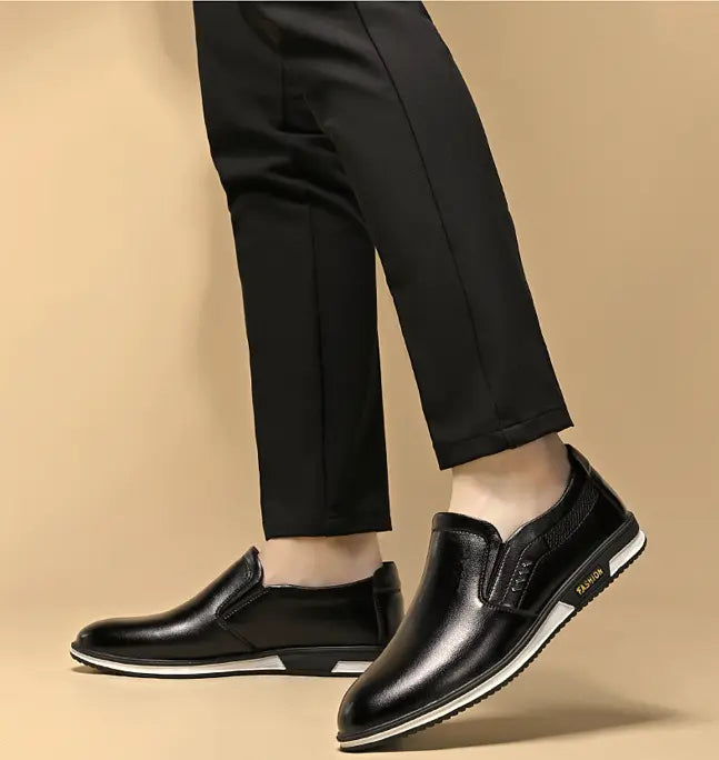 [Tallas grandes 39–47] 2026 Nuevos zapatos planos para hombre, estilo casual-formal, en piel suave