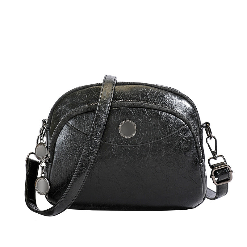 👜 Nová mäkká kožená crossbody kabelka, veľká kapacita, viacvrstvový dizajn, moderný retro štýl.