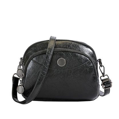 👜 Nová mäkká kožená crossbody kabelka, veľká kapacita, viacvrstvový dizajn, moderný retro štýl.