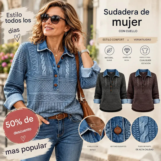 【Nuevos productos - 51% OFF】S-5XL-Nueva camisa de manga larga de moda de alta calidad con diseño de color en contraste