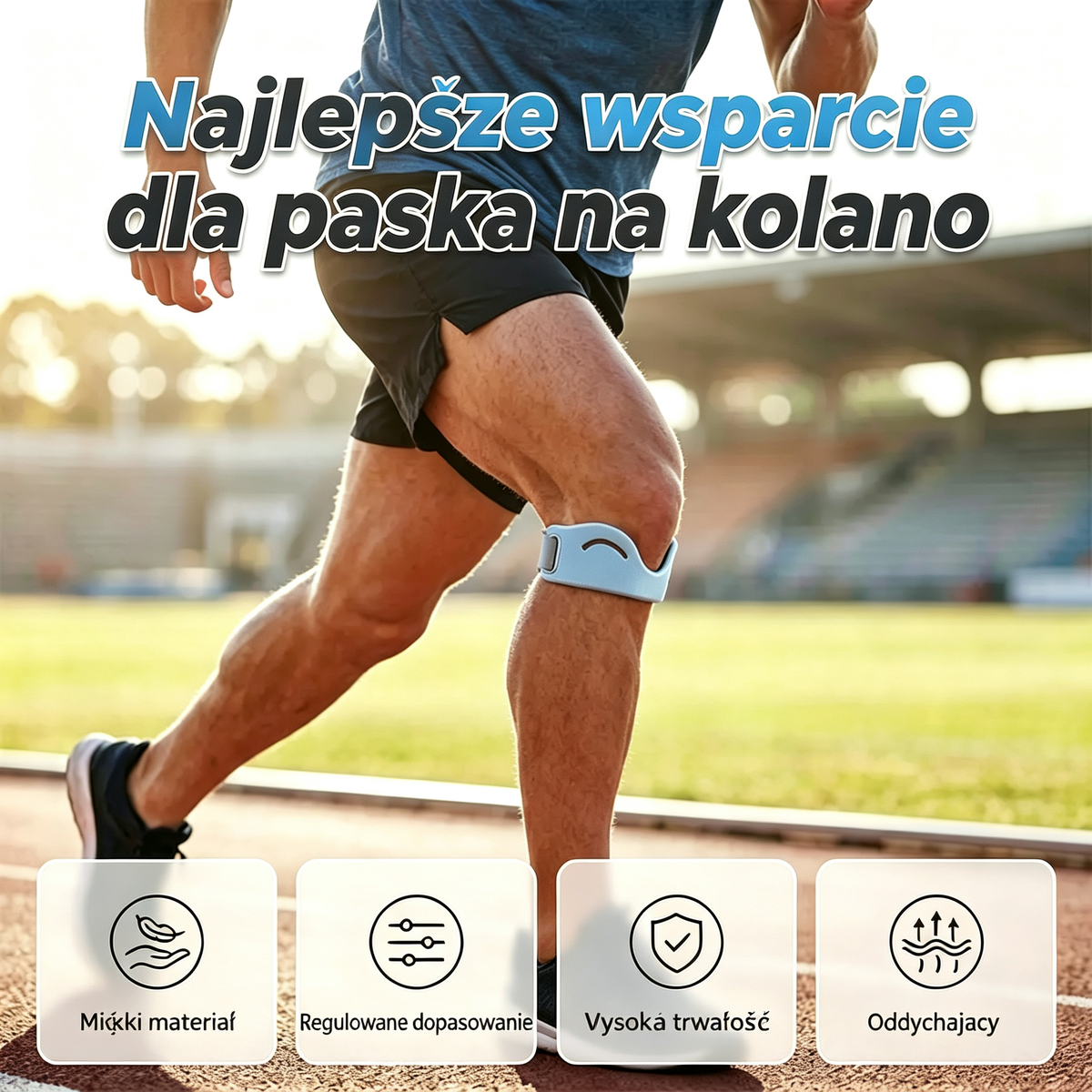 【Kup jedną parę, drugą otrzymasz gratis.】4 za 99 zł🩺 Sportowa opaska na kolano 👉 Twoje kolano potrzebuje czasu. Ta opaska właśnie to mu zapewnia.