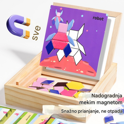 🔺🔷Geometrijski volumen magnetske Tangram slagalice