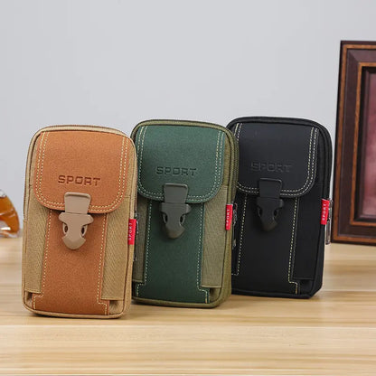 🔥Bolso casual para hombre, ideal para actividades al aire libre y deportes, o bolso para teléfono móvil.