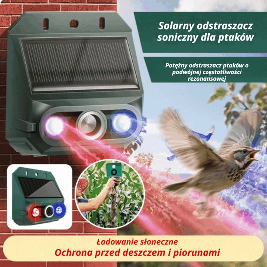 【Super Okazja!】🔥 Ultradźwiękowy Odstraszacz Zwierząt na Zewnątrz: Skutecznie Odstrasza Ptaki i Zwierzęta
