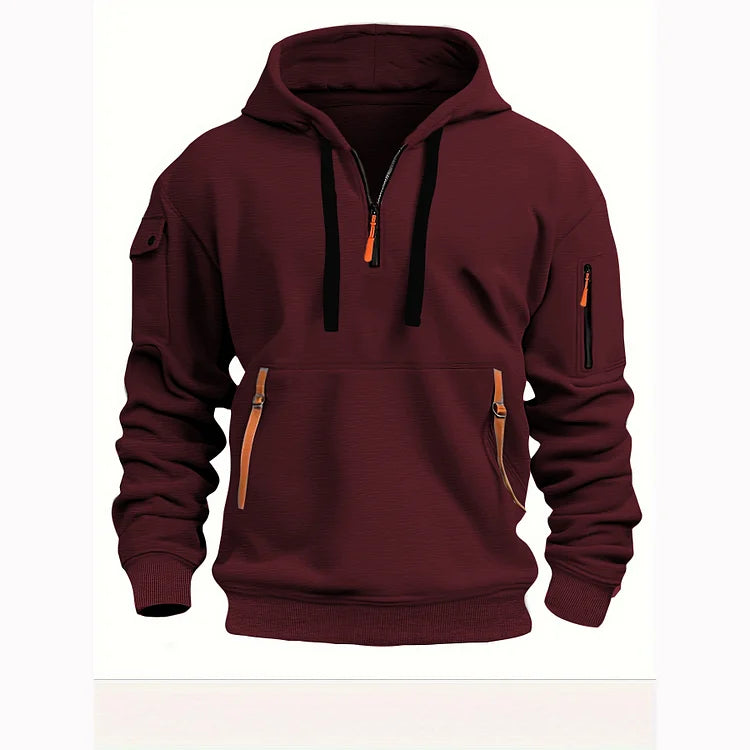 【S-5XL】Pánske mikiny s kapucňou na zips a viacvreckové mikiny   3752467