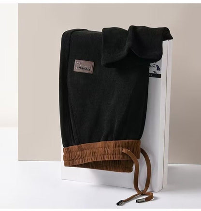 🔥 🔥Pantalones de ocio de otoño/invierno: versátiles, de corte holgado, con forro polar, pantalones de chándal reforzados