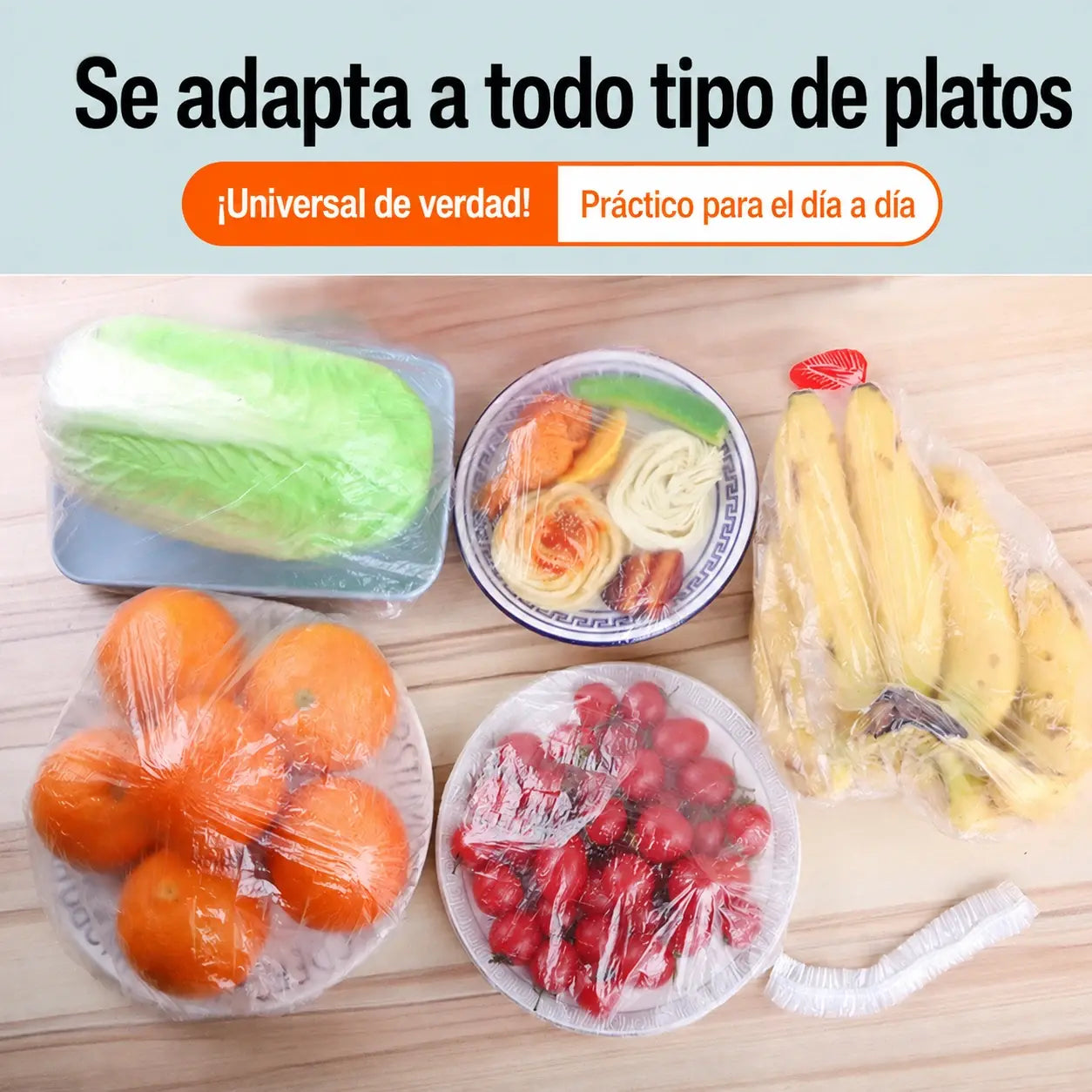 【Compra 1 y llévate 1 gratis · 200 unidades】Fundas desechables para conservar alimentos, aptas para uso alimentario