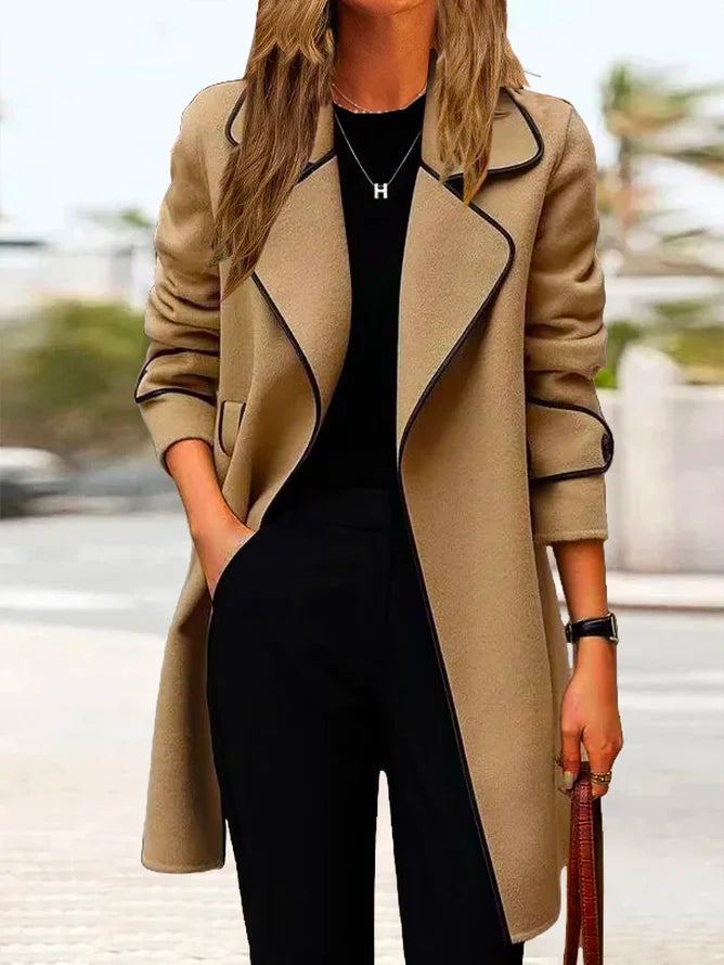 💖🔥【50% de descuento】[M-4XL] Abrigo de cachemira de doble cara para mujer, otoño/invierno 2025