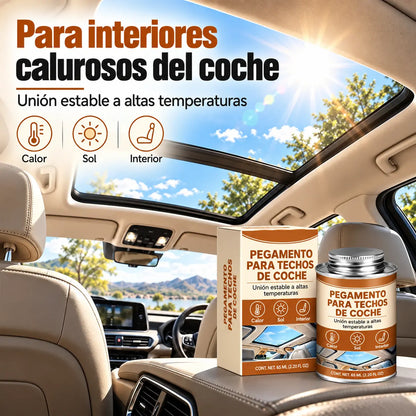 🚗Adhesivo reparador para desgarros en el tapizado del techo del vehículo (tela y cuero)