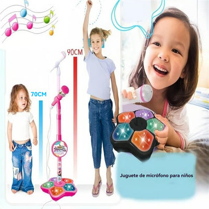 💥Juguete de micrófono, juguete de máquina de karaoke con luz.