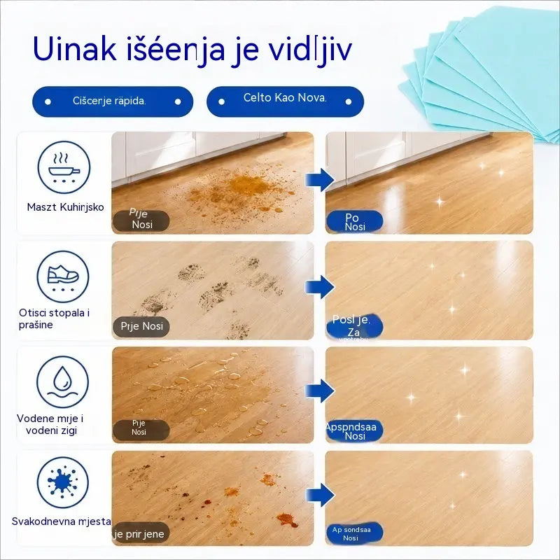 💦🏡【3 opakowania, łącznie 90 sztuk】Rozpuszczalne w wodzie ściereczki do mycia podłóg