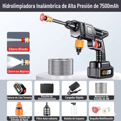 ✔️✔️ Pistola de agua eléctrica de alta presión para lavado de autos 🚗💦