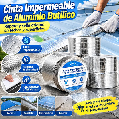 💧【10 cm × 5 m】Cinta impermeable multiusos para reparar fugas y filtraciones de agua 🔧
