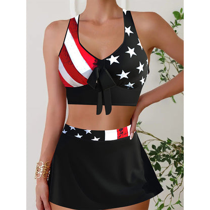 🏖️👙【S-5XL】🌴2025 Costum de baie pentru plajă, model nou, cu imprimeu, pentru femei, model la modă, cu uscare rapidă și crăpătură 