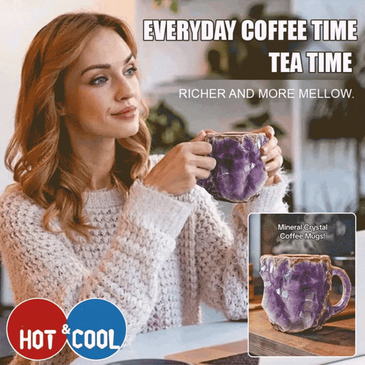 🥰[sănătate + apropiere de natură] ceașcă de cafea cu minerale cristaline 
