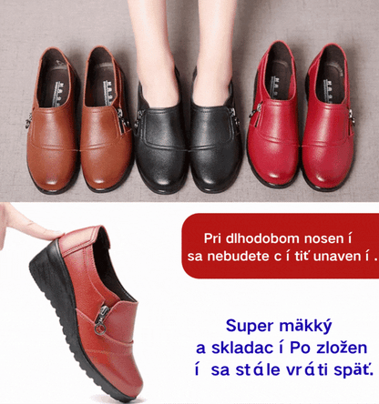 🔥👟【Veľkosti 35-41】Pohodlná dámska obuv vyrobená z pravej kože s mäkkou, protišmykovou a odolnou podrážkou. Zaručená kvalita.