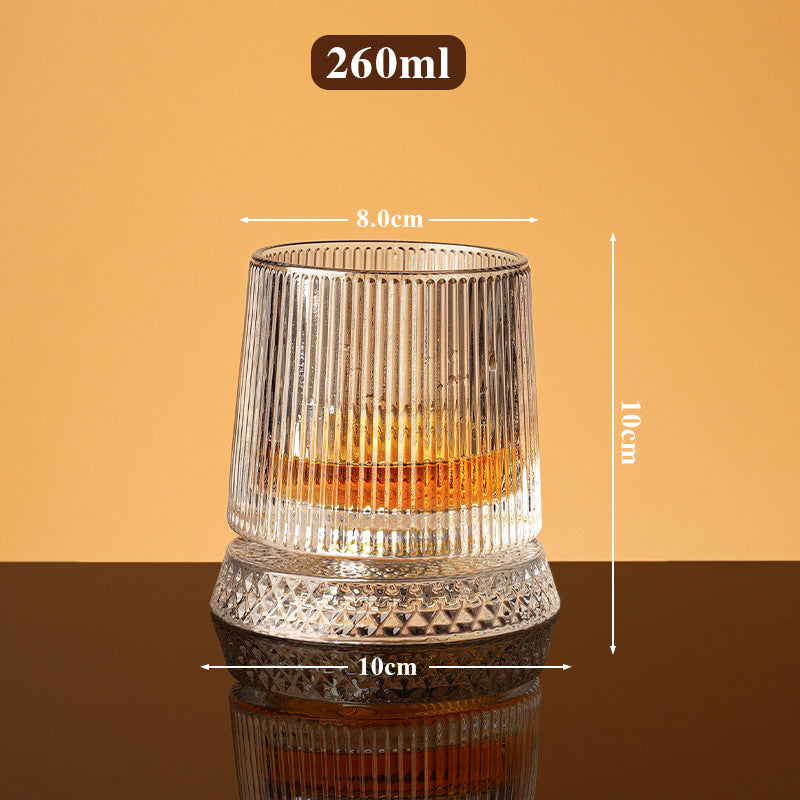 🥛💎Vaso de whisky giratorio 360°
