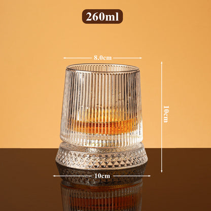 🥛💎Vaso de whisky giratorio 360°