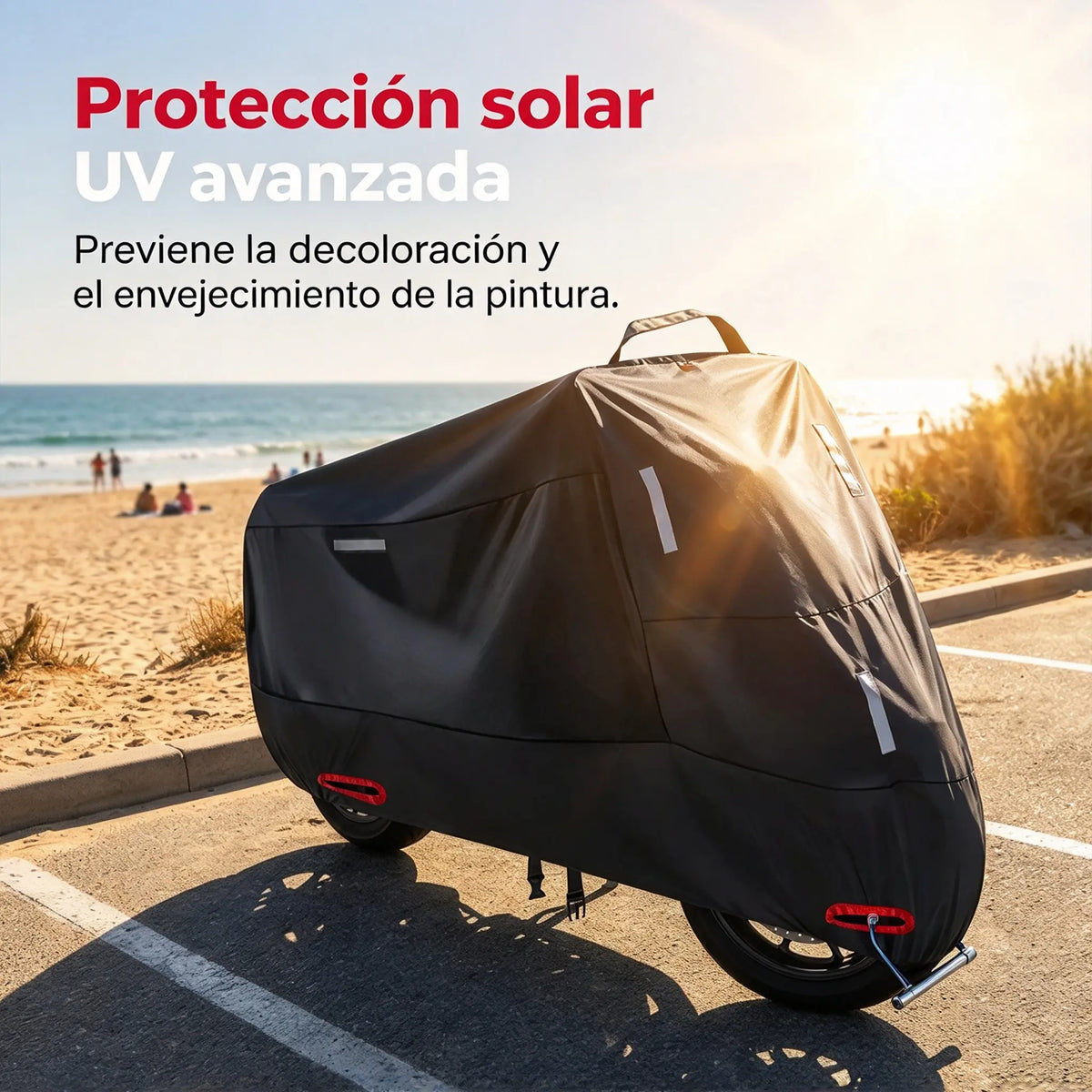 🏍️ ¡50% de descuento hoy! Funda para moto apta para todo clima | Impermeable, resistente y con protección UV | Compatible con la mayoría de motos | Ojales de seguridad y costuras reforzadas | Ideal para exterior 🌧️☀️
