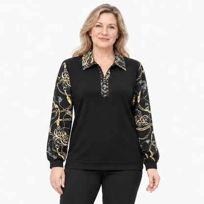 【M-6XL】Nueva camisa térmica de mujer para otoño e invierno – tallas grandes, disimula el abdomen, cálida y elegante