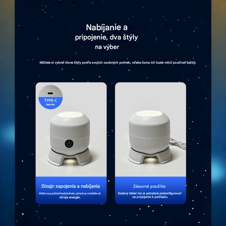 Dynamický rotujúci LED projektor
